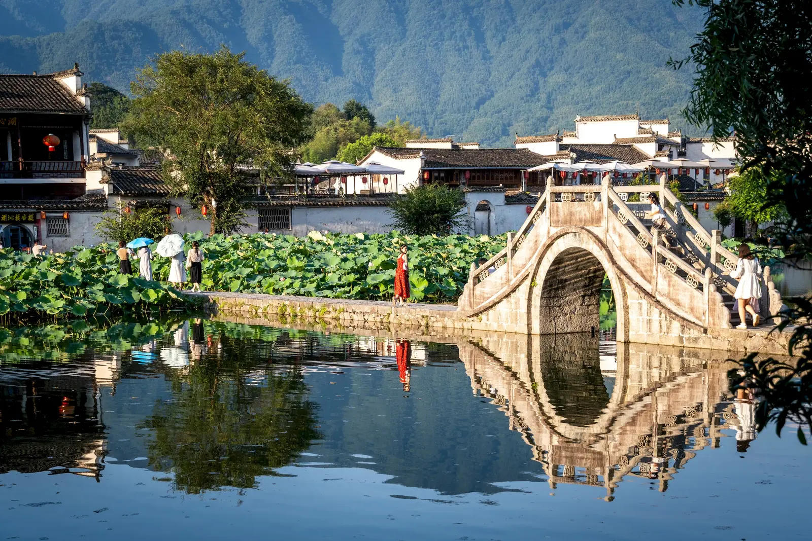 安徽宏村的旅行风光